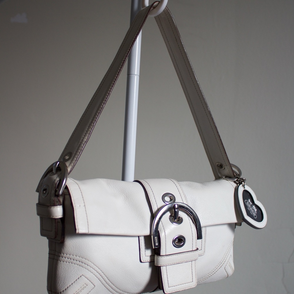White Coach Shoulder Bag - Good Condition
